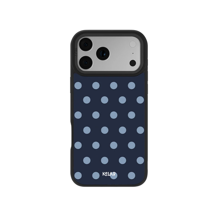 Abyssal Dot | Blue Polka Dot iPhone Case