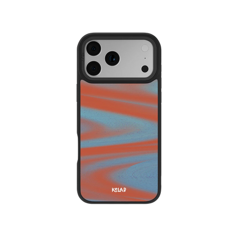 Aalto | Y2K Orange Abstract Wave iPhone Case