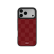 Maroon Check | Burgundy Checkerboard iPhone Case