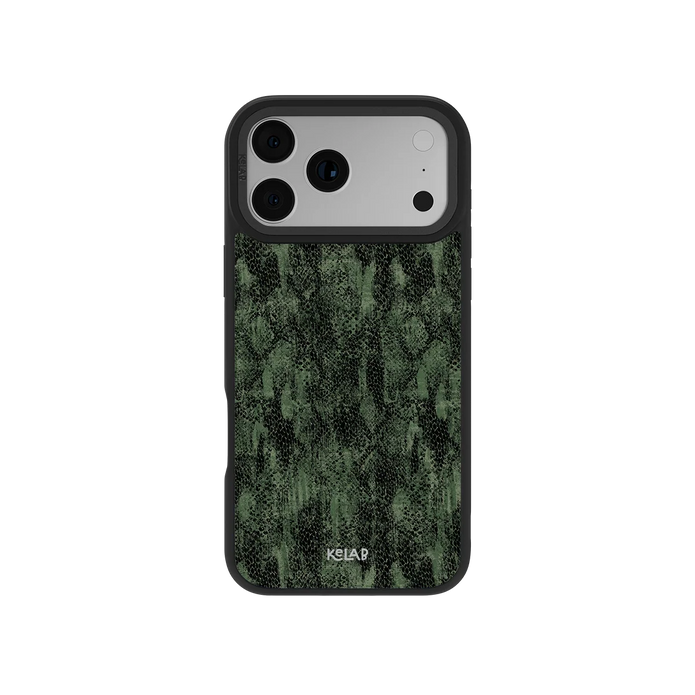 Emerald Python | Olive Green Snake Print iPhone Case