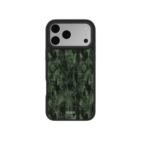 Emerald Python | Olive Green Snake Print iPhone Case