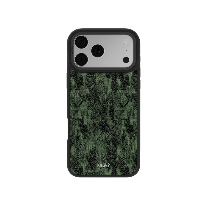 Emerald Python | Olive Green Snake Print iPhone Case