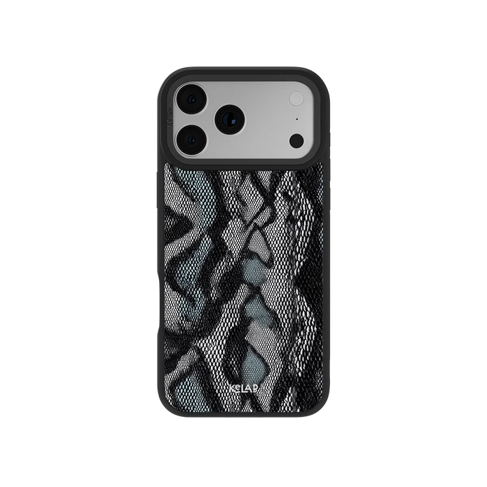 Viper Mesh | Teal Snake Print iPhone Case