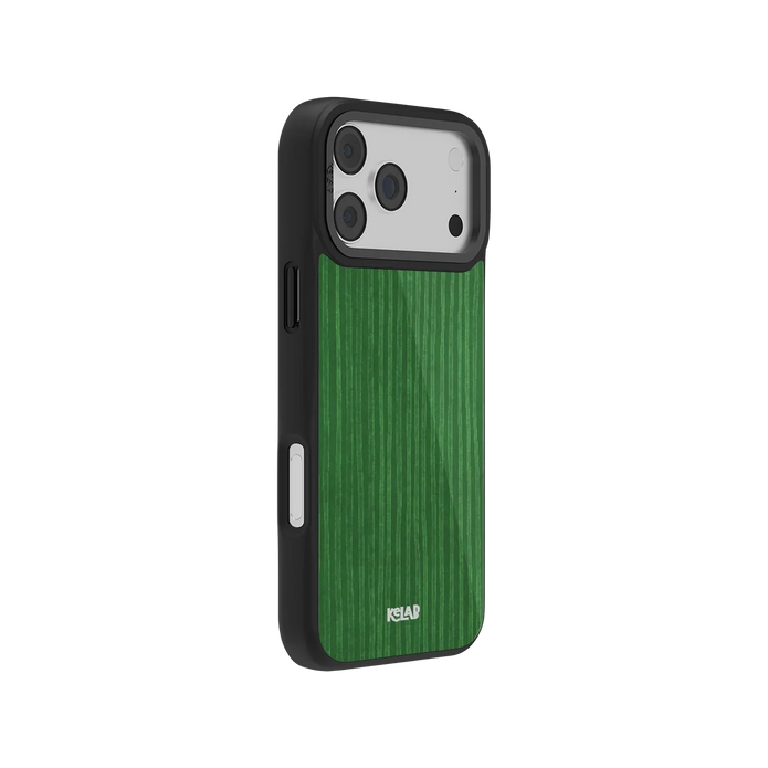 Emerald Drip | Green Stripe Pattern iPhone Case