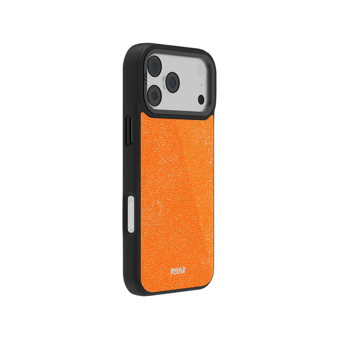 Tangerina | Electric Orange Textured iPhone Case