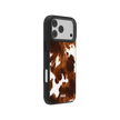 Milk & Mahogany | Brown & Cream Cow Print iPhone Case