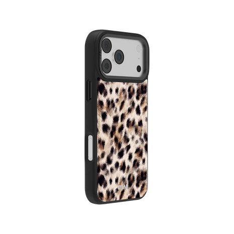 Arctic Aristocrat | Beige Cheetah Print iPhone Case