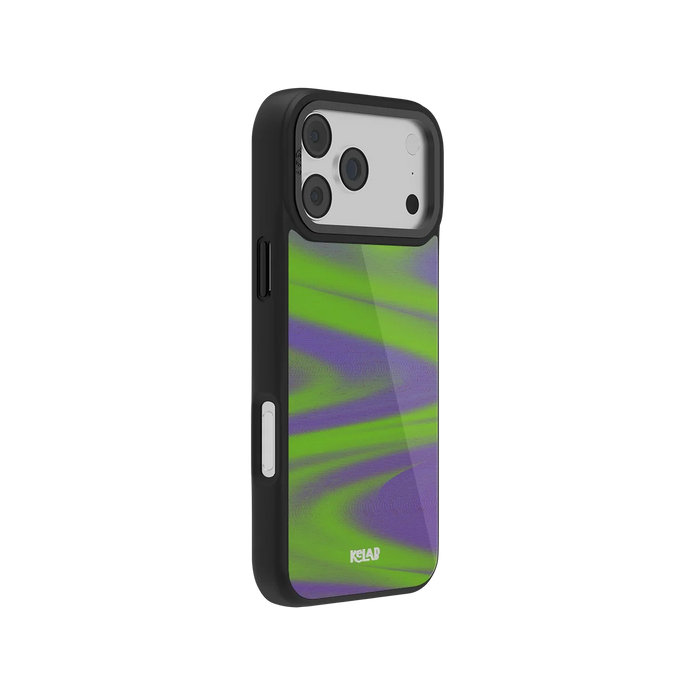 Purple Haze | Y2K Neon Green Abstract Wave iPhone Case