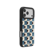 Terra Teal | Teal & Brown Checkered iPhone Case