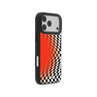 Sunflare | Orange Checkered Optical Illusion iPhone Case