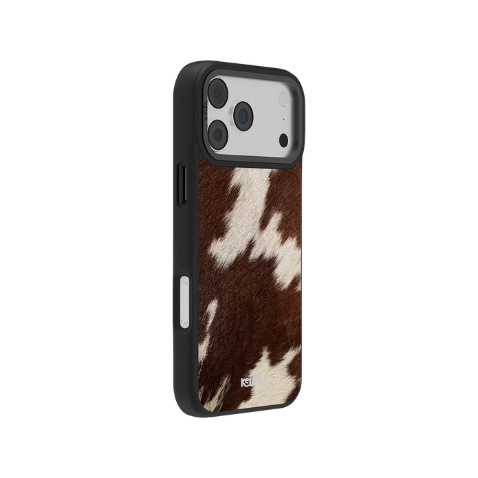 Rodeo Drive | Brown & White Cow Print iPhone Case