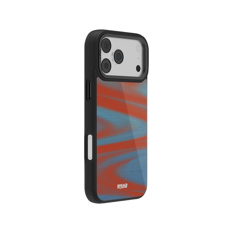 Aalto | Y2K Orange Abstract Wave iPhone Case