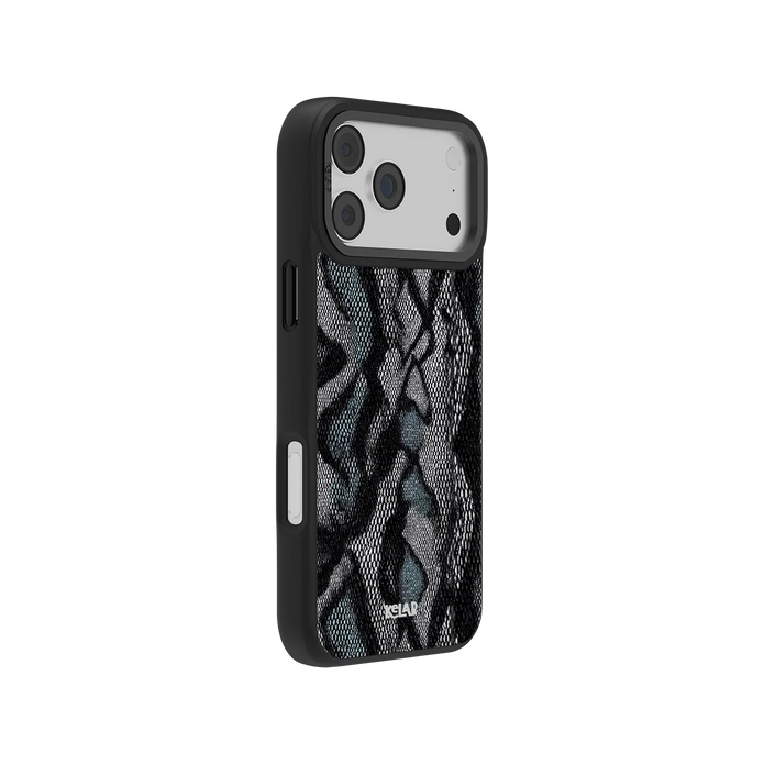Viper Mesh | Teal Snake Print iPhone Case