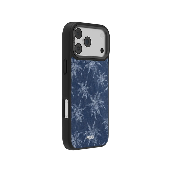 Denim Tree | Blue Patterned iPhone Case