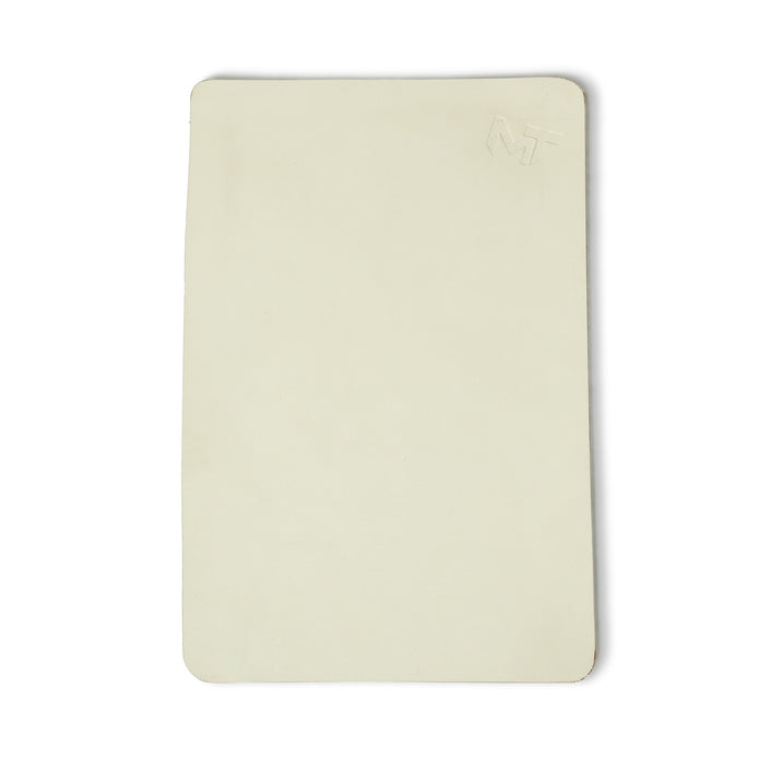 Ivory Elegance Leather Desk Mat + Mouse Pad