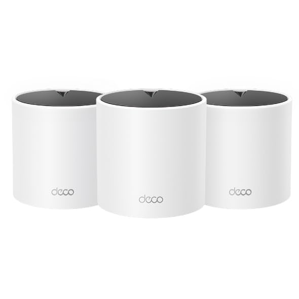 TP-Link Deco S4 Mesh AC1900 WiFi System - Up to 5,500 Sq.ft. Coverage, Replaces WiFi Router and Extender, Gigabit Ports, Works with Alexa, Deco S4(3-Pack)