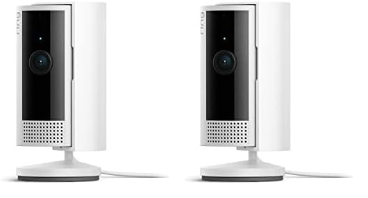 Ring Indoor Cam (newest model) — Home or business security in 1080p HD video, White