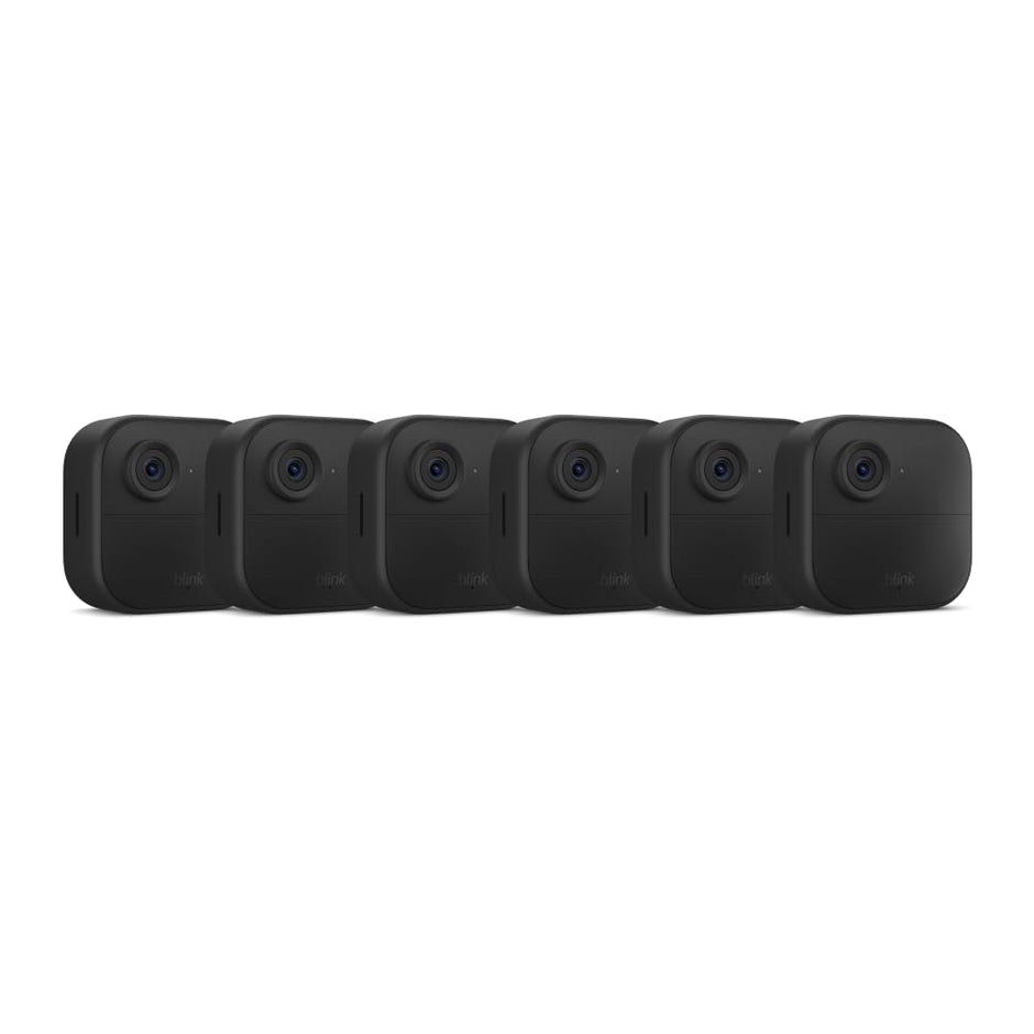 Blink Outdoor 4 (newest model), Wireless smart security camera, two-year battery, 1080p HD day and infrared night live view, two-way talk – 2 camera system