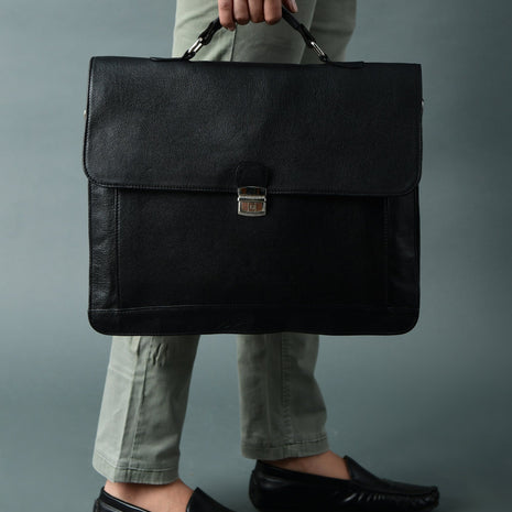 Business Attache Laptop Bag - Italian Finish