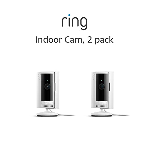 Ring Indoor Cam (newest model) — Home or business security in 1080p HD video, White