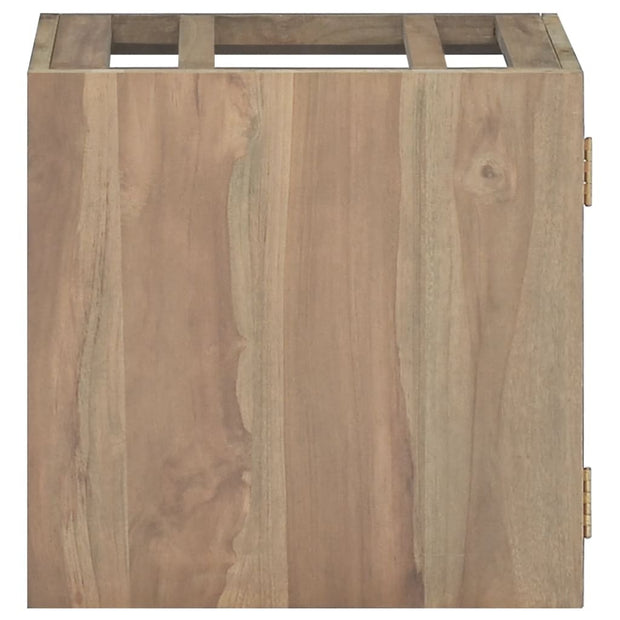 Wall-mounted Bathroom Cabinet Natural Teak Solid teak wood