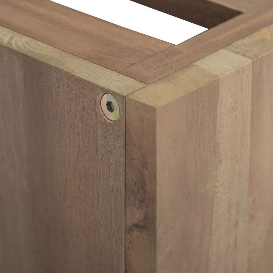 Wall-mounted Bathroom Cabinet Natural Teak Solid teak wood