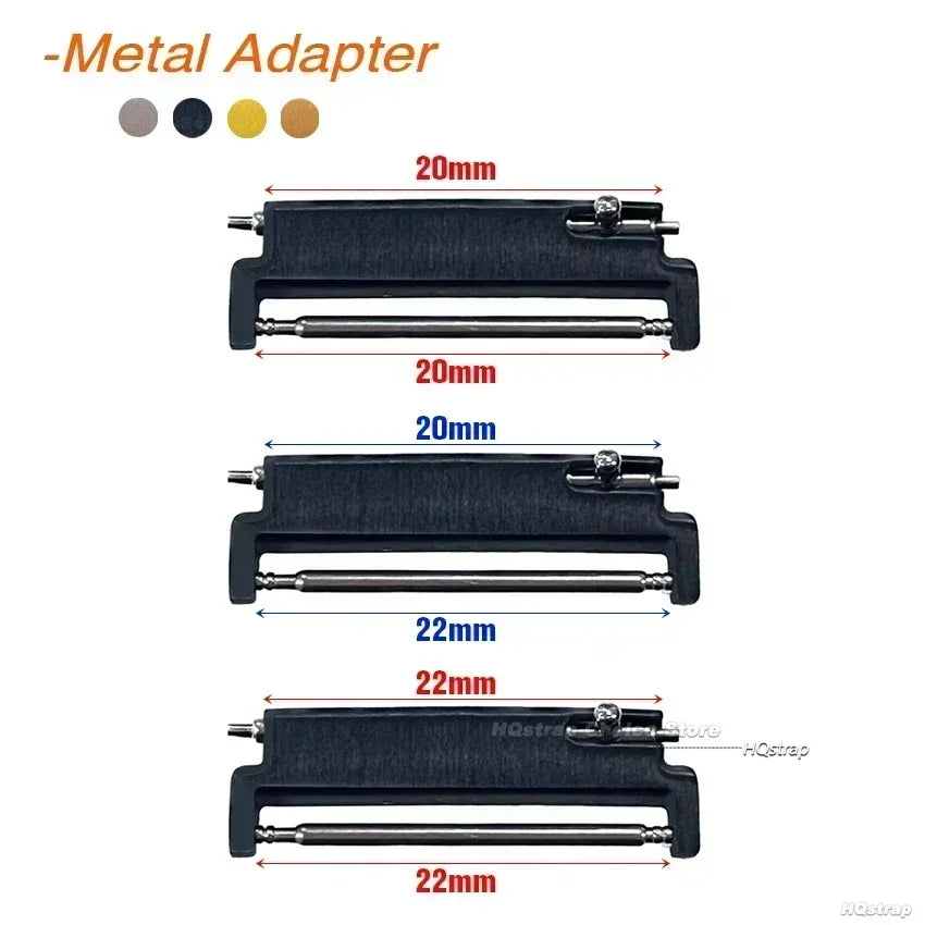 2pcs Watch Band Adapters 20mm To 20mm 22mm To 22mm 22mm To 20mm Quick Release Pins Connectors Watch Band Spring Bars Accessories