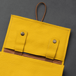 Leather Yellow Travel Tech Organizer - Riverside