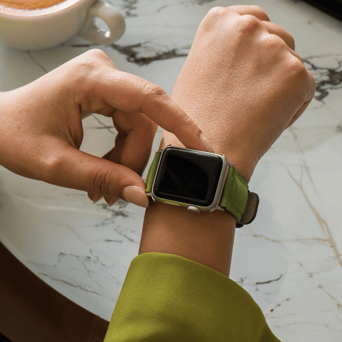 Apple Watch Brown Leather Strap - Boston