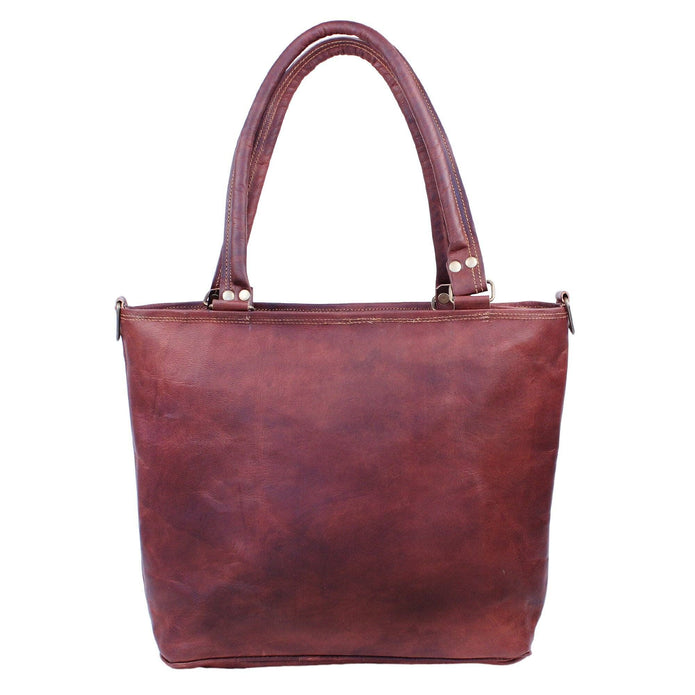 Women's Full-Grain Goat Leather Tote Bag
