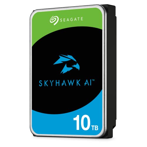 Seagate Skyhawk AI 8TB Video Internal Hard Drive HDD – 3.5 Inch SATA 6Gb/s 256MB Cache for DVR NVR Security Camera System with in-house Rescue Services (ST8000VEZ01)
