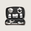 Leather Tech Organizer Case - Black - Oslo