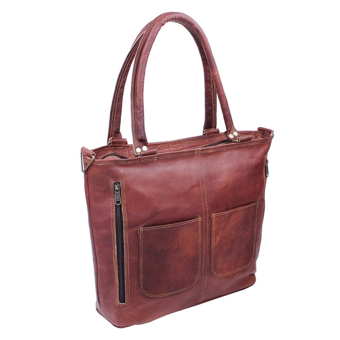 Women's Full-Grain Goat Leather Tote Bag