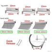 2pcs Watch Band Adapters 20mm To 20mm 22mm To 22mm 22mm To 20mm Quick Release Pins Connectors Watch Band Spring Bars Accessories