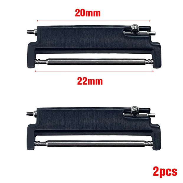 2pcs Watch Band Adapters 20mm To 20mm 22mm To 22mm 22mm To 20mm Quick Release Pins Connectors Watch Band Spring Bars Accessories