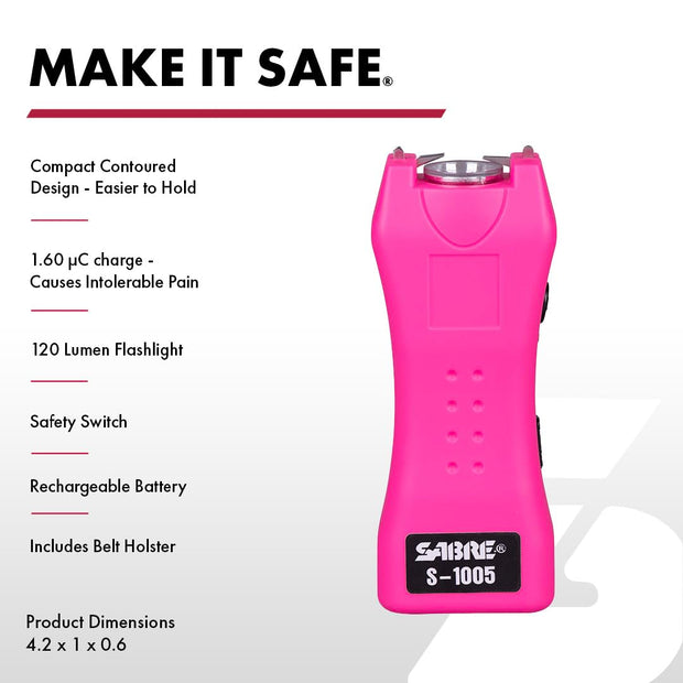 Agile Reliable Self Defence Kit -  Stun Gun - Pepper Spray - 120-lumen LED Flashlight Value Package