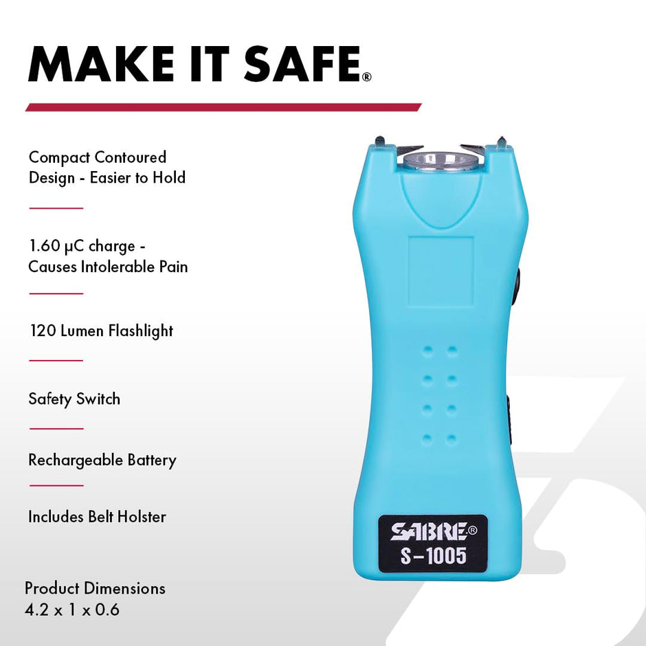 Agile Reliable Self Defence Kit -  Stun Gun - Pepper Spray - 120-lumen LED Flashlight Value Package