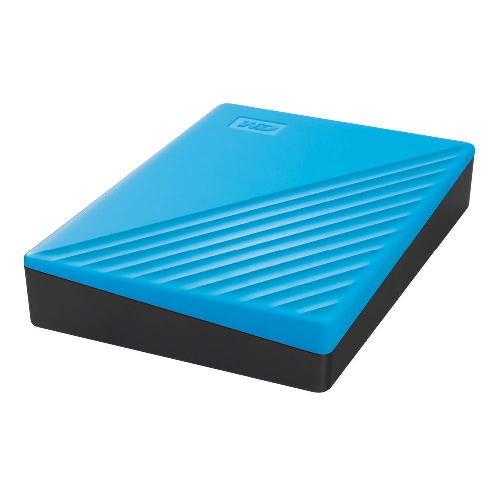 WD 6TB My Passport, Portable External Hard Drive, Blue, Backup Software with Defense Against ransomware, and Password Protection, USB 3.1/USB 3.0 Compatible - WDBR9S0060BBL-WESN