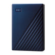 WD 6TB My Passport, Portable External Hard Drive, Blue, Backup Software with Defense Against ransomware, and Password Protection, USB 3.1/USB 3.0 Compatible - WDBR9S0060BBL-WESN
