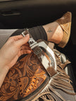Cowhide Watch Band: Black