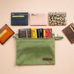 Zippered Genuine Leather Card Holder – Gift Box Edition (10 Colors) -Concord