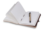 Handmade Leather Journal – Blue Topaz Notebook