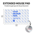 14x24in Horizontal Medium Leather Waterproof Keyboard Pad