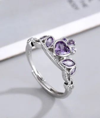 Regal Heart Zircon Ring