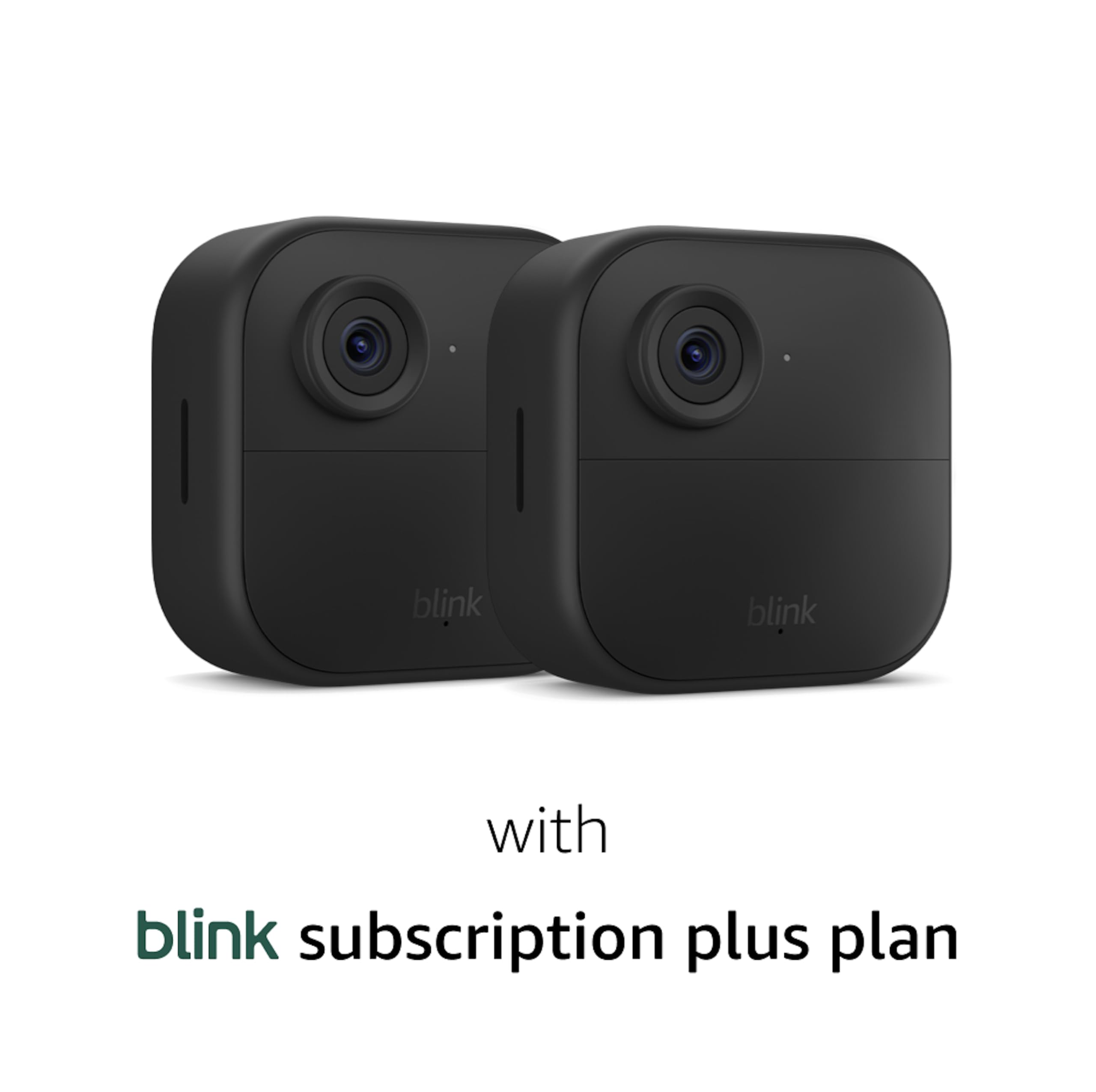 Blink Outdoor 4 (newest model), Wireless smart security camera, two-year battery, 1080p HD day and infrared night live view, two-way talk – 2 camera system