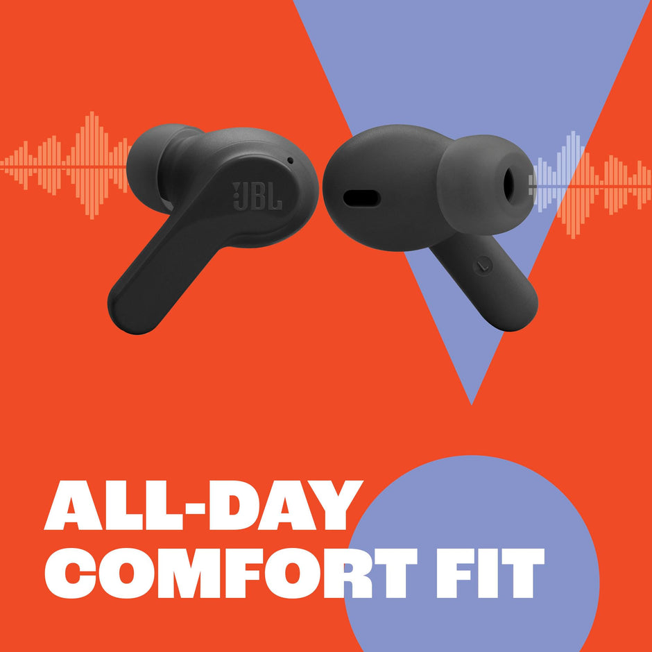 JBL Vibe Beam - True Wireless JBL Deep Bass Sound Earbuds, Bluetooth 5.2, Water & Dust Resistant, Hands-free call with Voice Aware Technology, Up to 32 hours of battery life