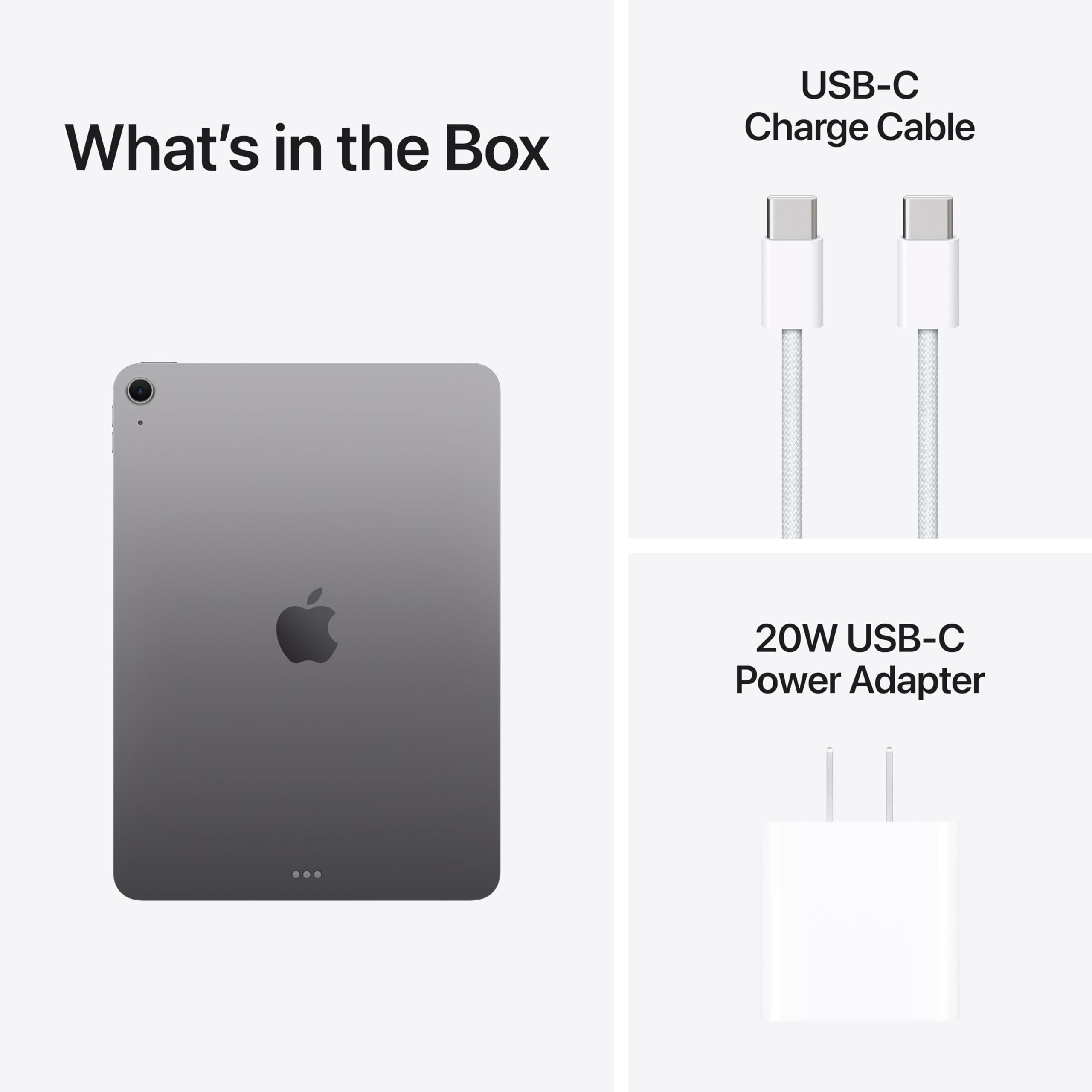 Apple iPad Air 11-inch with M3 chip Built for Apple Intelligence, Liquid Retina Display, 512GB, 12MP Front/Back Camera, Wi-Fi 6E, Touch ID, All-Day Battery Life — Space Gray