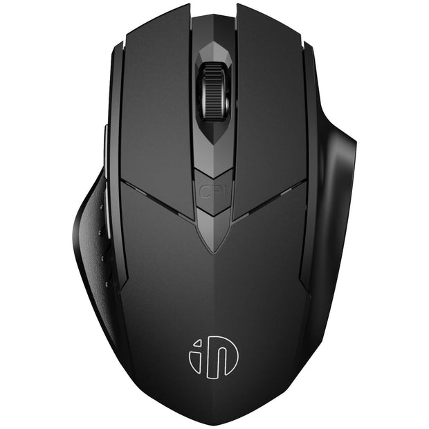 INPHIC Wireless Mouse Rechargeable, 700mAh, with USB Receiver, 6 Buttons, Ergonomic for Laptop, Computer, Mac, PC etc.