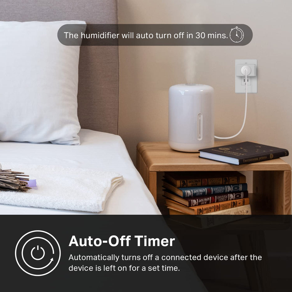 Kasa Smart Plug HS103P4, Smart Home Wi-Fi Outlet Works with Alexa, Echo, Google Home & IFTTT, No Hub Required, Remote Control, 15 Amp, UL Certified, 4-Pack, White