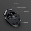 INPHIC Wireless Mouse Rechargeable, 700mAh, with USB Receiver, 6 Buttons, Ergonomic for Laptop, Computer, Mac, PC etc.